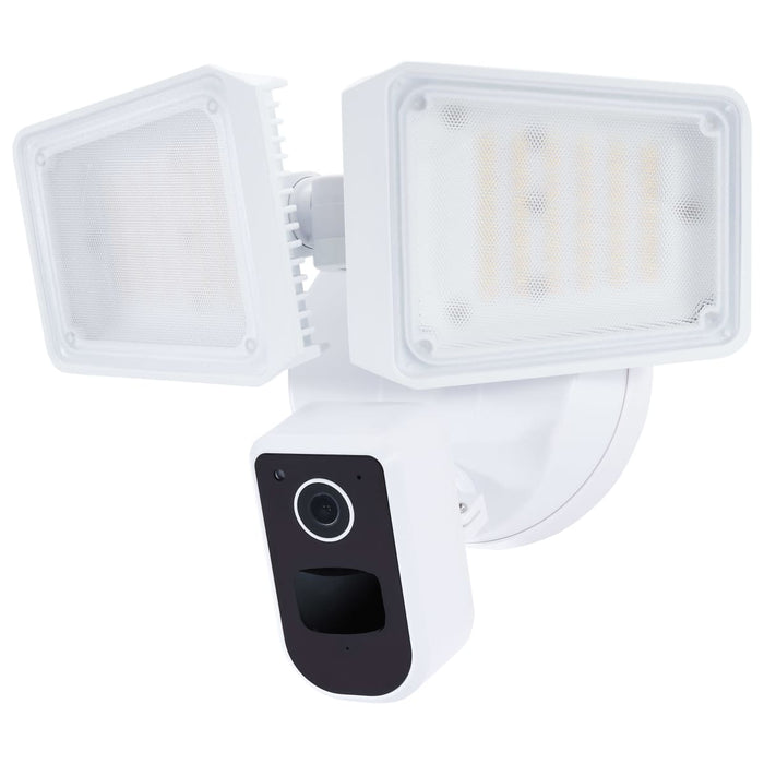 Security Camera Nuvo 65-920 36 Watt Rectangular Outdoor SMART Security Light with Camera - Starfish Enabled - Tunable White - White Finish Nuvo