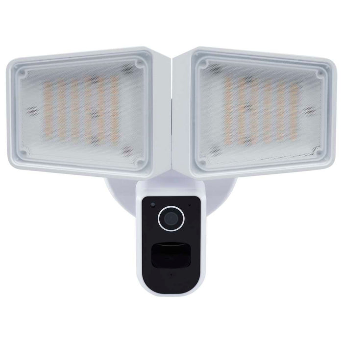 Security Camera Nuvo 65-920 36 Watt Rectangular Outdoor SMART Security Light with Camera - Starfish Enabled - Tunable White - White Finish Nuvo