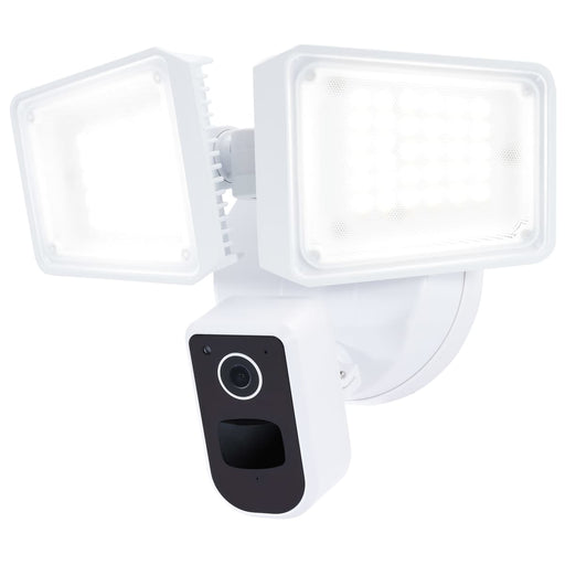 Security Camera Nuvo 65-920 36 Watt Rectangular Outdoor SMART Security Light with Camera - Starfish Enabled - Tunable White - White Finish Nuvo