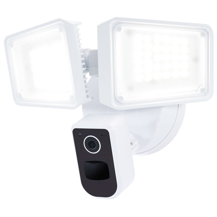 Security Camera Nuvo 65-920 36 Watt Rectangular Outdoor SMART Security Light with Camera - Starfish Enabled - Tunable White - White Finish Nuvo
