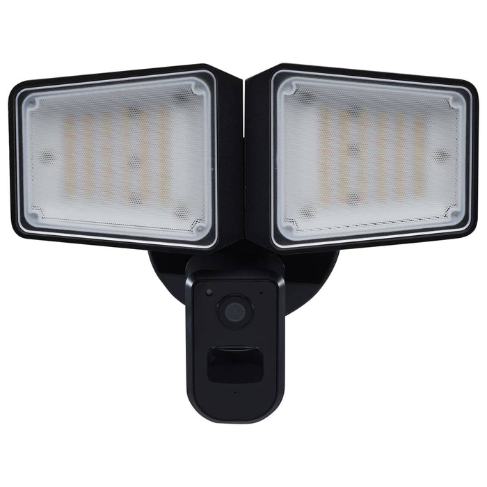 Security Camera Nuvo 65-921 36 Watt Rectangular Outdoor SMART Security Light with Camera - Starfish Enabled - Tunable White - Black Finish Nuvo