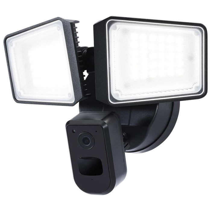 Security Camera Nuvo 65-921 36 Watt Rectangular Outdoor SMART Security Light with Camera - Starfish Enabled - Tunable White - Black Finish Nuvo