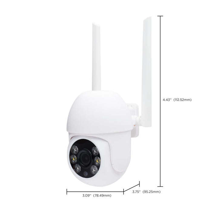 Security Camera Nuvo 65-925 Starfish - SMART Outdoor Pan & Tilt Camera - White Finish Nuvo