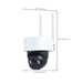 Security Camera Nuvo 65-926 Starfish - Smart Outdoor Pan & Tilt Camera Battery with optional solar panel - Black / White Finish Nuvo