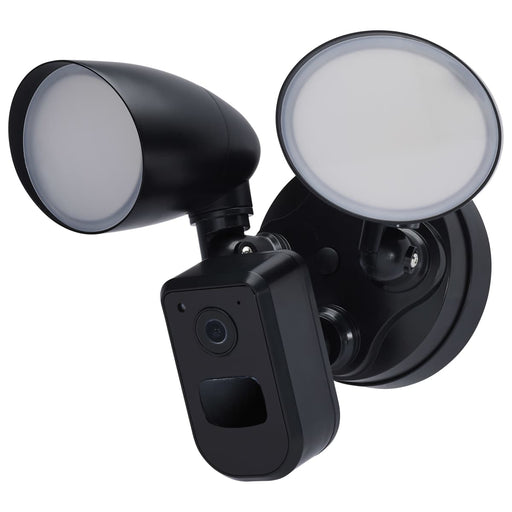 Security Camera Nuvo 65-931 20 Watt Bullet Outdoor SMART Security Light with Camera - Starfish Enabled - 3K/4K/5K CCT Selectable - Black Finish Nuvo