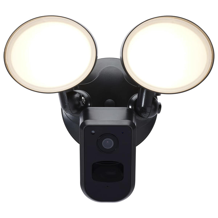 Security Camera Nuvo 65-931 20 Watt Bullet Outdoor SMART Security Light with Camera - Starfish Enabled - 3K/4K/5K CCT Selectable - Black Finish Nuvo