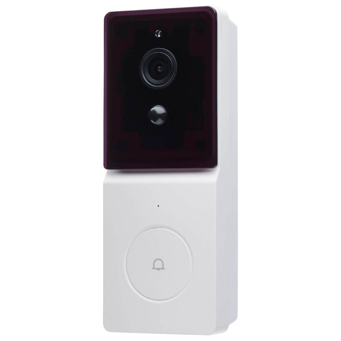 Security Camera Nuvo 65-935 Starfish - SMART Doorbell Security Camera - White Doorbell with White Chime - White Finish Nuvo