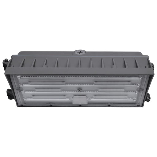 Wall Pack Nuvo 65-942 45/60/80 Watt - 3K/4K/5K CCT Selectable LED Semi Cutoff Wall Pack - 120-277 Volt - Bronze Finish Nuvo