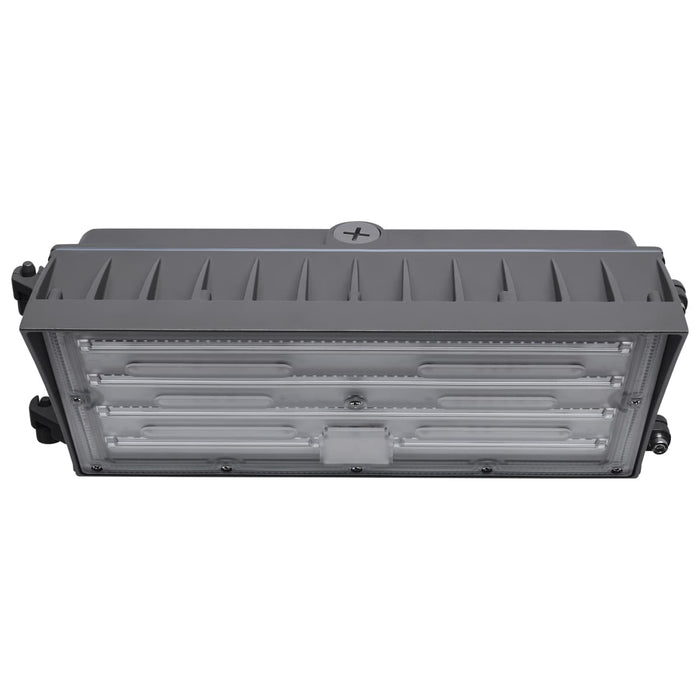 Wall Pack Nuvo 65-942 45/60/80 Watt - 3K/4K/5K CCT Selectable LED Semi Cutoff Wall Pack - 120-277 Volt - Bronze Finish Nuvo