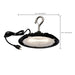 Shop Light Nuvo 65-960 60 Watt - Hi-Pro Shop Light with Plug - 8'' Dia. - 3000K - Black Finish - 120 Volt Nuvo