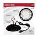 Shop Light Nuvo 65-961 60 Watt - Hi-Pro Shop Light with Plug - 8" Dia. - 4000K - Black Finish - 120 Volt Nuvo