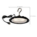 Shop Light Nuvo 65-961 60 Watt - Hi-Pro Shop Light with Plug - 8" Dia. - 4000K - Black Finish - 120 Volt Nuvo