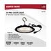 Shop Light Nuvo 65-962 60 Watt - Hi-Pro Shop Light with Plug - 8" Dia. - 5000K - Black Finish - 120 Volt Nuvo