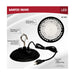 Shop Light Nuvo 65-962 60 Watt - Hi-Pro Shop Light with Plug - 8" Dia. - 5000K - Black Finish - 120 Volt Nuvo