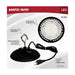 Shop Light Nuvo 65-963 80 Watt - Hi-Pro Shop Light with Plug - 8" Dia. - 3000K - Black Finish - 120 Volt Nuvo