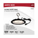 Shop Light Nuvo 65-964 80 Watt - Hi-Pro Shop Light with Plug - 8" Dia. - 4000K - Black Finish - 120 Volt Nuvo