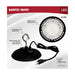 Shop Light Nuvo 65-965 80 Watt - Hi-Pro Shop Light with Plug - 8" Dia. - 5000K - Black Finish - 120 Volt Nuvo