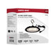 Shop Light Nuvo 65-965 80 Watt - Hi-Pro Shop Light with Plug - 8" Dia. - 5000K - Black Finish - 120 Volt Nuvo