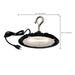 Shop Light Nuvo 65-965 80 Watt - Hi-Pro Shop Light with Plug - 8" Dia. - 5000K - Black Finish - 120 Volt Nuvo