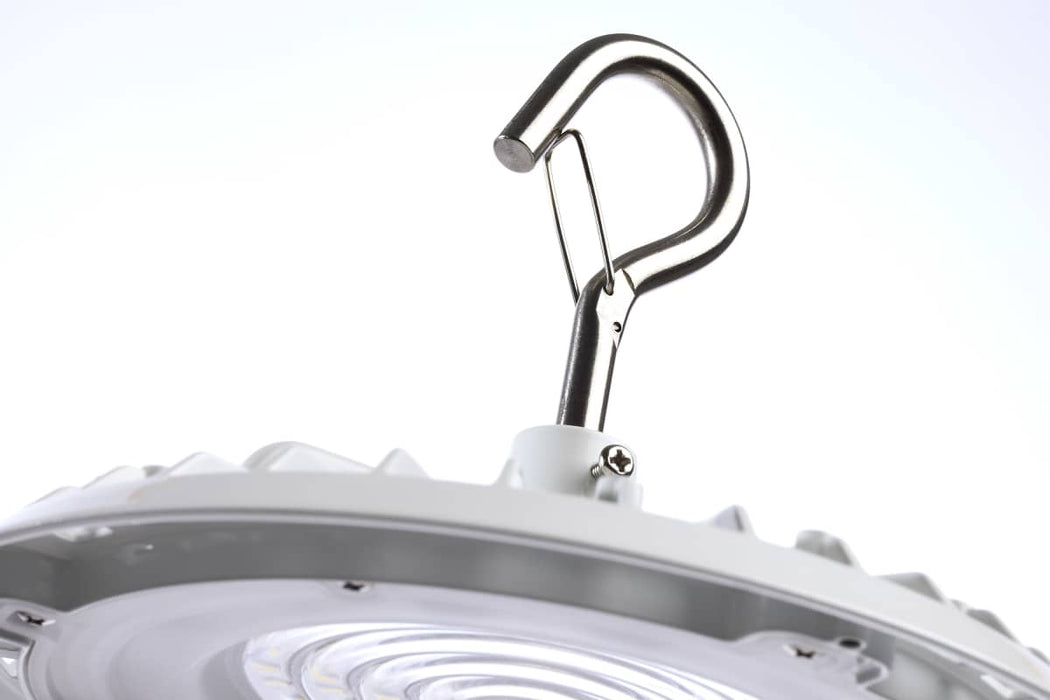 Shop Light Nuvo 65-971 60 Watt - Hi-Pro Shop Light with Plug - 8" Dia. - 4000K - White Finish - 120 Volt Nuvo