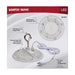 Shop Light Nuvo 65-971 60 Watt - Hi-Pro Shop Light with Plug - 8" Dia. - 4000K - White Finish - 120 Volt Nuvo