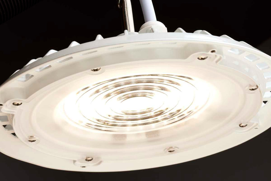 Shop Light Nuvo 65-972 60 Watt - Hi-Pro Shop Light with Plug - 8" Dia. - 5000K - White Finish - 120 Volt Nuvo