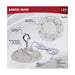 Shop Light Nuvo 65-972 60 Watt - Hi-Pro Shop Light with Plug - 8" Dia. - 5000K - White Finish - 120 Volt Nuvo