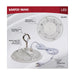 Shop Light Nuvo 65-974 80 Watt - Hi-Pro Shop Light with Plug - 8" Dia. - 4000K - White Finish - 120 Volt Nuvo