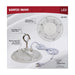 Shop Light Nuvo 65-975 80 Watt - Hi-Pro Shop Light with Plug - 8" Dia. - 5000K - White Finish - 120 Volt Nuvo