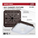 Canopy Nuvo 65-980 8.5 Inch LED Field Selectable Canopy Fixture - 25/30/40 Watts - 3K/4K/5K CCT - Bronze Finish Nuvo