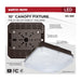 Canopy Nuvo 65-981 10 Inch LED Field Selectable Canopy Fixture - 45/60/70 Watts - 3K/4K/5K CCT - Bronze Finish Nuvo