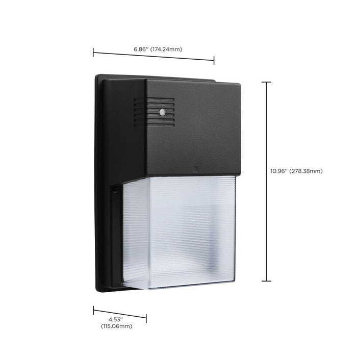 Wall Pack Nuvo 65-986 LED Entryway Wall Pack - 10/15/20 Wattage Selectable - 30K/40K/50K CCT Selectable - Bronze Finish Nuvo