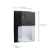 Wall Pack Nuvo 65-986 LED Entryway Wall Pack - 10/15/20 Wattage Selectable - 30K/40K/50K CCT Selectable - Bronze Finish Nuvo