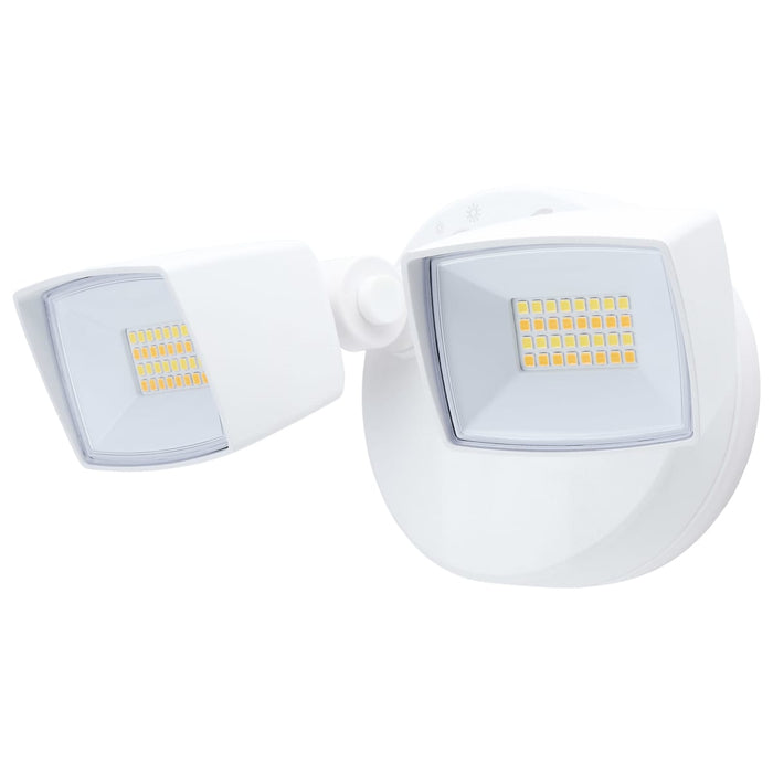 Security Lighting Nuvo 65-995 LED Security Light - Dual Head - Field Selectable - White Finish Nuvo