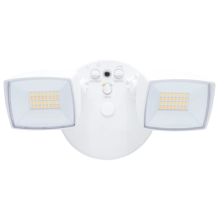 Security Lighting Nuvo 65-995 LED Security Light - Dual Head - Field Selectable - White Finish Nuvo