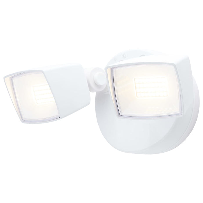 Security Lighting Nuvo 65-995 LED Security Light - Dual Head - Field Selectable - White Finish Nuvo