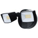 Security Lighting Nuvo 65-996 LED Security Light - Dual Head - Field Selectable - Black Finish Nuvo