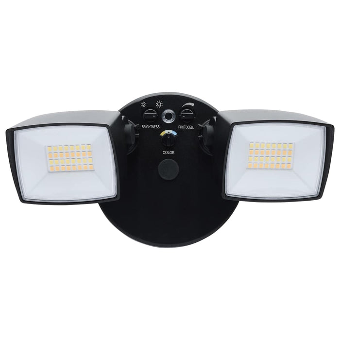 Security Lighting Nuvo 65-996 LED Security Light - Dual Head - Field Selectable - Black Finish Nuvo