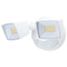 Security Lighting Nuvo 65-997 LED Security Light with Nightlight - PIR Sensor - Dual Head - Field Selectable - White Finish Nuvo