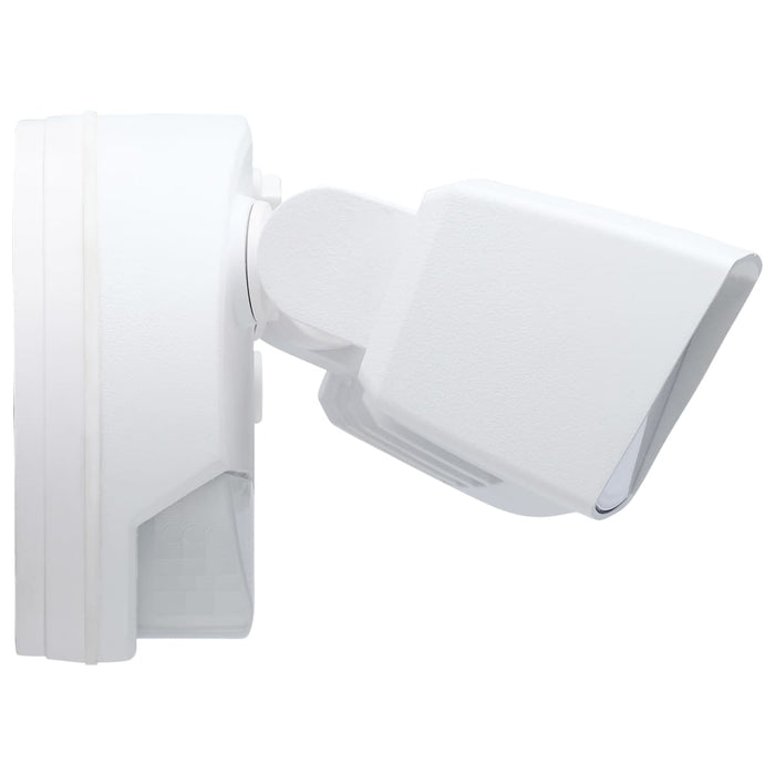 Security Lighting Nuvo 65-997 LED Security Light with Nightlight - PIR Sensor - Dual Head - Field Selectable - White Finish Nuvo