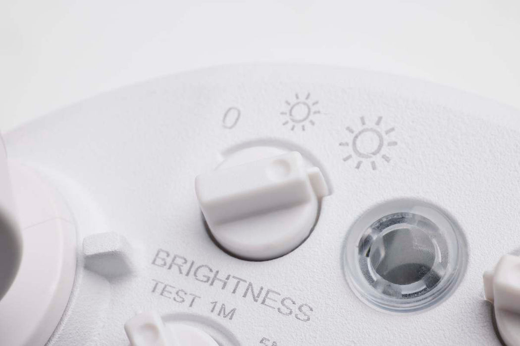 Security Lighting Nuvo 65-997 LED Security Light with Nightlight - PIR Sensor - Dual Head - Field Selectable - White Finish Nuvo