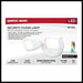 Security Lighting Nuvo 65-997 LED Security Light with Nightlight - PIR Sensor - Dual Head - Field Selectable - White Finish Nuvo