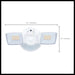 Security Lighting Nuvo 65-997 LED Security Light with Nightlight - PIR Sensor - Dual Head - Field Selectable - White Finish Nuvo