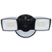 Security Lighting Nuvo 65-998 LED Security Light with Nightlight - PIR Sensor - Dual Head - Field Selectable - Black Finish Nuvo