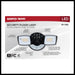 Security Lighting Nuvo 65-998 LED Security Light with Nightlight - PIR Sensor - Dual Head - Field Selectable - Black Finish Nuvo