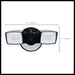 Security Lighting Nuvo 65-998 LED Security Light with Nightlight - PIR Sensor - Dual Head - Field Selectable - Black Finish Nuvo