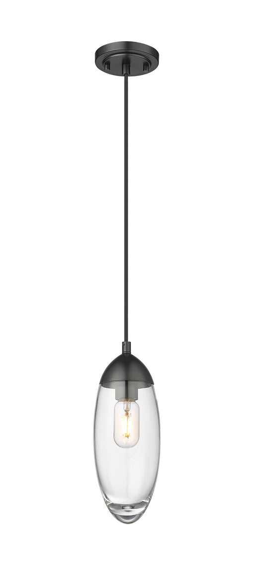 Pendant Z-Lite 651P-MB Matte Black Arden 1 Light Pendant Z-Lite
