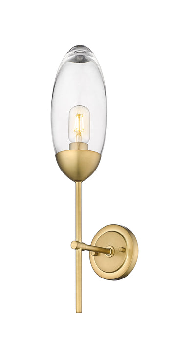 Wall Sconce Z-Lite 651S-RB Rubbed Brass Arden 1 Light Wall Sconce Z-Lite