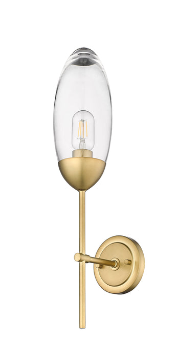 Wall Sconce Z-Lite 651S-RB Rubbed Brass Arden 1 Light Wall Sconce Z-Lite