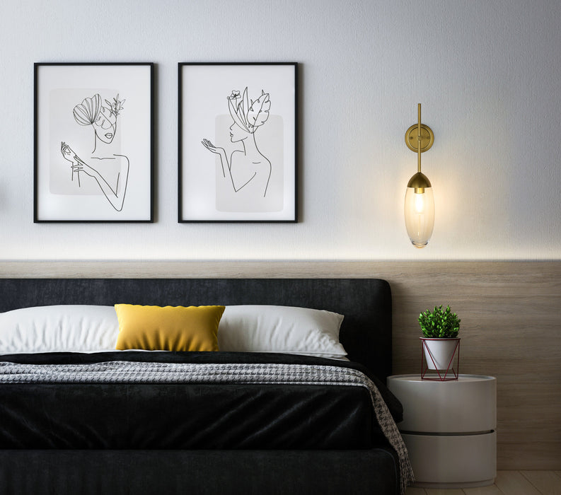 Wall Sconce Z-Lite 651S-RB Rubbed Brass Arden 1 Light Wall Sconce Z-Lite